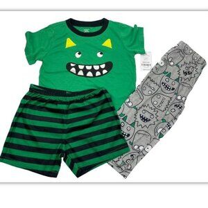 Carter’s Baby Boy 3-Pc Monsters Pajamas Set 12 Months (Polyester)